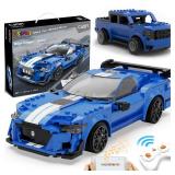 Build Your Own RC Car Kit for Kids | 325-Pieces STEM Building Toys for Boys and Girls | Perfect Christmas & Birthday Gift for 6-10 Year Olds (Blue) - Retail: $33