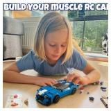 Build Your Own RC Car Kit for Kids | 325-Pieces STEM Building Toys for Boys and Girls | Perfect Christmas & Birthday Gift for 6-10 Year Olds (Blue) - Retail: $33