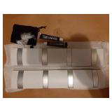 2 Pack White Wall Mounted Coat Rack Folding Aluminum Coat Rack with 4 Retractable Hooks for Space Saving Wall Hook Hangers Entryway Bathroom Livingroom Bedroom Hat - Retail: $24