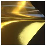 Warehouse Gold Foil HTV Heat Transfer Vinyl for T-shirt and Apparel 12 X 10"(Pack of 5), Easy to Weed and Iron on, Guaranteed Size - Retail: $10"