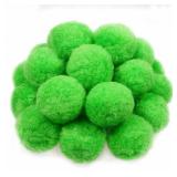 30pcs Large Pom Poms 2 Inch Light Green Craft Fuzzy Pompoms Balls for DIY Arts and Crafts Projects Home Decorations  - Retail: $8