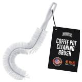 Brushtech Coffee Pot Cleaning Brush - Curved Design for Deep Clean Coffee Pot Care with Soft Bristles, Comfortable Handle, No-Soap Scrubbing Action - Retail: $13