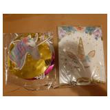 Unicorn Birthday Decorations, Rainbow Unicorn Party Supplies with Banner and Hanging Swirls for Girls Birthday Party - Retail: $9