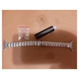 Thin Metal Bands Compatible with Apple Watch Band 38mm 40mm 41mm 42mm(Series 11 10),Slim Narrow Stainless Steel Strap for Women iWatch Bands Series 9 8 7 6 5 4 3 2 1 SE3/2/1`,Silver - Retail: $13