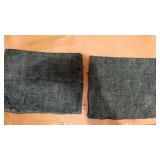 Pack of 2 Green Throw Pillow Covers 12x20 Inch Soft Chenille Lumbar Pillow Covers for Sofa Living Room Couch Solid Dyed Cases - Retail: $18