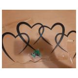 Infinity Heart Metal Wall Decor, Infinity Heart Wall Decor for Room Living, Wedding Decor (Black, style3 11.4 x 10.7in) - Retail: $10