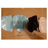 Black Pink blue Heart Balloons, 4Pcs 18Inch Black Cream Light Blue Pink Heart Shaped Foil Helium Polyester Film Balloons for Baby Shower Birthday Anniversary Wedding Engagement Party Decorations - Ret