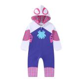 Marvel Spider-Gwen Ghost Spider Girls Cosplay Hooded Coverall for Toddler and Big Kids