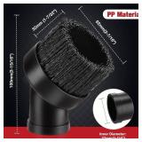 Shop-Vac 1-1/4 Round Brush, 2 Pack - Retail: $9"