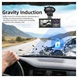 Dual Lens Dash Camera for Car, 1080P Dash Cam Front and Inside Car Security Camera, Night Vision, G-Sensor, Simultaneous Video Recording with Audio Dashboard Camera