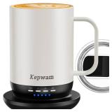 Self Heating Coffee Mug T1-16oz Fast Heating & Ultra Long-Lasting Battery Life, Heated Coffee Mug, Touch & App Controlled Coffee Mug, Birthday Gifts for Women and Men