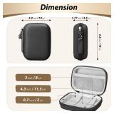 Digital Camera Case for CAMKORY, KODAK PIXPRO FZ45/FZ55, Canon IXUS 285 HS, Lecran, Small Travel Compact Camera Holder with Mesh Pocket for Accessories SD Card (Black) - Retail: $10