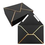 47 Pack 4x6 Envelopes Self Seal, Black 4x6 Envelopes for Invitations with Self-Adhesive A6 Envelopes Self Seal for Weddings, Invitations, Photos, Postcards, Greeting Cards Mailing, Graduation - Retail