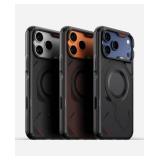 A17 iPhone 17 Pro Max Case | MagSafe Compatible | Touch-Sensitive Buttons | Integrated Drop Protection | Military-Grade Outdoor Design Black - Retail: $26