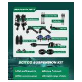 6-PC SET Suspension Kit For Ford Explorer For Ford Police Interceptor Sedan/Utility For Ford Special Service Police Sedan For Lincoln MKT Front Inner Outer Tie Rod End Steering Boot - Retail: $35