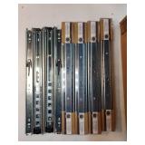 5 Pairs of 16 Inch Drawer Slides 3-Section Full Extension Ball Bearing Side Mount,100 LB Capacity (16 Inch, 5 Pair). ONE PACK OPENED. - Retail: $28