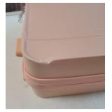 Game Toy Storage Organizer Case Box and Toy Storage Bags, Reusable Discreet Lockable Toy Organizer Case with Zipper Lid. TWO SIDES NEAR BOTTOM HAVE SMALL DENTS. - Retail: $31