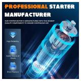 Starter Fit for Dodge Ram 1500 02-08 3.7L 99-01 3.9L 03-08 4.7L 99-01 5.2L 99-03 5.9L, for Ram 2500/3500 99-02 5.9L, for Dakota 99-03 5.9L/3.9L 04-08 3.7L 00-08 4.7L, for Durango 99-00 5.2L 99-03 5.9L