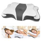 Memory Foam Pillows, Cervical Pillow for Neck and Shoulder Pain Relief, Ergonomic Contour Bed Pillow, Soft for Side Sleep Stomach Sleeping and Back Sleeper