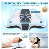 Memory Foam Pillows, Cervical Pillow for Neck and Shoulder Pain Relief, Ergonomic Contour Bed Pillow, Soft for Side Sleep Stomach Sleeping and Back Sleeper