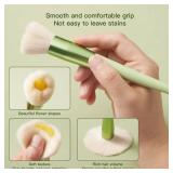 Cute Makeup Brushes for Girls, 14pcs Eye Detail Brush Set Premium Synthetic Super Soft Foundation Face Eyeshadow Lip Fan Brush Set for Kids Teens Women - Retail: $10