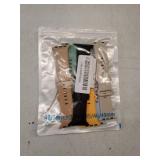 6 Pack Silicone Bands Compatible with Apple Watch Band 38mm 40mm 41mm 42mm 44mm 45mm 46mm 49mm Women Men, Soft Sport Strap Replacement Wristband for iWatch Series 11 10 9 8 SE 7 6 5 4 3 2 1 Ultra - Re