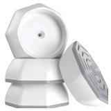 Baby Gate Wall Protector - Protect Walls & Doorways from Pet & Dog Gates - Pressure Mounted Gates Work on Stairs - Gates Wall Cups - 4 Pack - White - Retail: $9