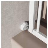 Baby Gate Wall Protector - Protect Walls & Doorways from Pet & Dog Gates - Pressure Mounted Gates Work on Stairs - Gates Wall Cups - 4 Pack - White - Retail: $9