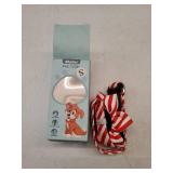 Christmas Dog Collar with Flower, Red Dog Christmas Collar with Buckle Adjustable Cotton Collar for Small Medium Large Dogs Puppy (Red Stripe, Small) - Retail: $12