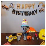 Construction Worker Costume Kids Dress Up Role Play Pretend Worker Costume Kits for Halloween - Retail: $25