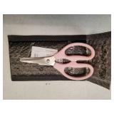 Pink Scissors for School Multipurpose Stylish: 5 inch - Comfort Grip - Stainless Steel - Scissors with Home - Office - for Cutting Paper - Open Envelopes - Cut Tape - Retail: $7