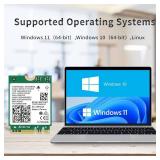 WiFi 6 Card AX200NGW Wireless Network Card 2.4GHz 5GHz MU-MIMO Wi-Fi 6 (802.11ax) Module Adapter with Bluetooth 5.2 for PC Laptop Support Windows 10/11 64bit Gigabit M.2/NGFF - Retail: $20