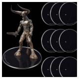 10 Pieces Plastic Action Figure Display Stands Round Stand Miniature Bases for 6 - 8 Inches Figures (White) - Retail: $15