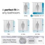 Bathroom Shower Curtain Waterproof Plastic Shower Curtain Premium PEVA Non-Toxic with Rust Proof Grommets Clear 8G Bathroom Accessories 72x72 - Retail: $10