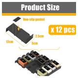 Spice Drawer Organizer, 12PCS Interlocking Expandable Seasoning Rack Tray Insert for Kitchen Drawers, Spice Rack Drawer for Spice Jars - Retail: $9