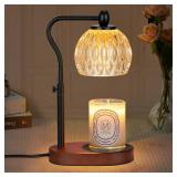 NVRGIUP Candle Lamp with Timer & Dimmer - Height Adjustable for Scented Candles, with 2 * 50W Bulbs - Home Decor Gift for Mothers Day (Black) - Retail: $27