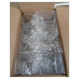 HaiFafafaing 20 Pcs Clear Acrylic Pen Holder for Desk, Makeup Brushes Holders, Modern Organizer Acrylic Pencil Holder Cups Bulk for Classroom School Desk Office Desktop Storage 4"x3"x3" - Retail: $28