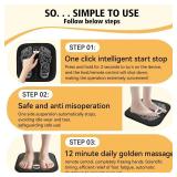 Body & Foot Stimulator, Ems Foot Massager for Relief of Pain, Intractable Pain and Relief of Pain Associated with Arthritis. Improve and Facilitate Muscle Performance. Increase Local Blood Circulation
