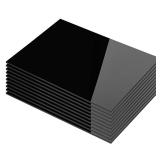 KAITELA Pack of 10 Black Acrylic Sheet 8" x 12" Cast Plexiglass Panel 1/8" Thick (3mm) Plastic Board for Craft Project, Laser Cutting, Photography, Sign - Retail: $37