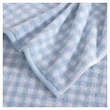 Laura Ashley - Bath Towels, Absorbent & Fade Resistant Cotton Towels, Dorm Essentials (Ginny Blue, 3-Piece) - Retail: $34