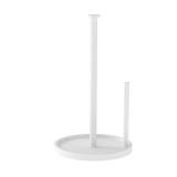 Paper Towel Holder Countertop, Standing Paper Roll Holder with Anti Slip Weighted Base, Stainless Steel Freestanding Paper Towel Holder for Kitchen, White - Retail: $14