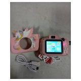 Upgrade Kids Camera for Boys Girls, Toddler Digital Selfie Camera with Cute Protective Cover and 32G SD Card, Christmas Birthday Gifts Toys for 3 4 5 6 7 8 9 10 11 12 Years Old Little Girls and Boys -