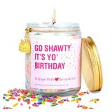 Birthday Cake Candle - Funny Birthday Candle, Go Shawty Its Your Gift, Preppy Decor, Colorful Sprinkle Decor for Home, Unique Go Shawty Gifts for Women BFF Friends, 7oz - Retail: $19