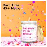 Birthday Cake Candle - Funny Birthday Candle, Go Shawty Its Your Gift, Preppy Decor, Colorful Sprinkle Decor for Home, Unique Go Shawty Gifts for Women BFF Friends, 7oz - Retail: $19