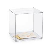 MaiiTiproll All Clear Acrylic Card Box, DIY Wedding Box with Your DIY Print, Assembly Box for Reception/Wedding Box/Party Graduation & Birthday Baby Shower Decorations(10x10x8.5) - Retail: $29