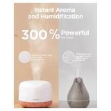 InnoGear 500ml Essential Oil Diffuser with Remote Control, Premium Ultrasonic Aromatherapy Diffusers Scent Humidifier Vaporizer Auto-Off Timer for Large Room Home, Yellow - Retail: $18