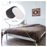 Reusable Large Furniture Movers Sliders for Carpet and Hardwood Floors-8 Pack 9-1/2" Oval Moving Pads Protector for Heavy Duty Sofa Bed Table Desk,Quickly and Easily Move Any Item, Beige - Retail: $21