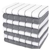 AIDEA Kitchen Towels, Absorbent Dish Cloth for Kitchen, Soft Dish Towels for Home, Multi-Purpose Cloths for Household Cleaning and Drying-8PK, 12x12 - Retail: $7