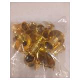 Hordion 19Pcs Taper Candle Holder Gold Plastic Candlestick Holders Decorative Table Centerpiece for Wedding Candlelight Dinner Bridal Showers Party Decor - Retail: $17