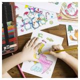 Heshengping, Sketching Pencil Set Drawing Pen Charcoal Sketch Kit Cover Graphite Charcoal Watercolor Pencils Paper Erasable Pen Beginners Artist Children and Adults(39pcs Art Supplies) - Retail: $13